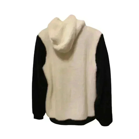 Women's Multicolor Sherpa Hoodie Size M Casual Winter - Picture 2 of 3